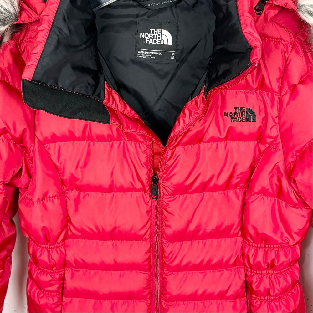 The North Face Womens Gotham Jacket II Goose Down Insulated Red Size Medium - Picture 12 of 16